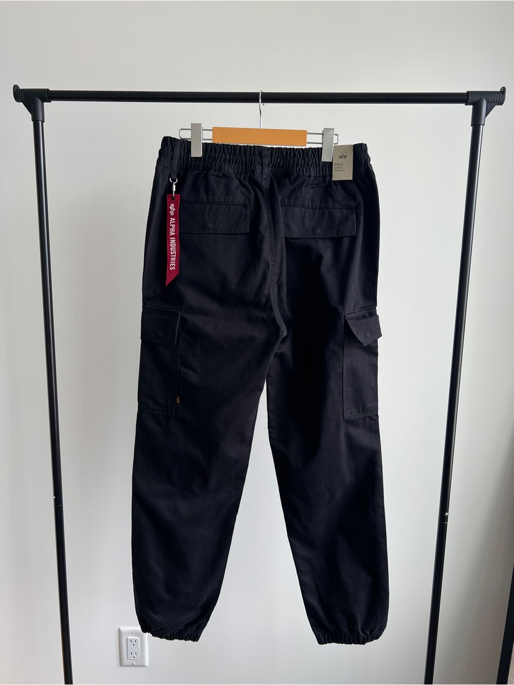 Alpha Industries New Cargo Cotton Pants Black